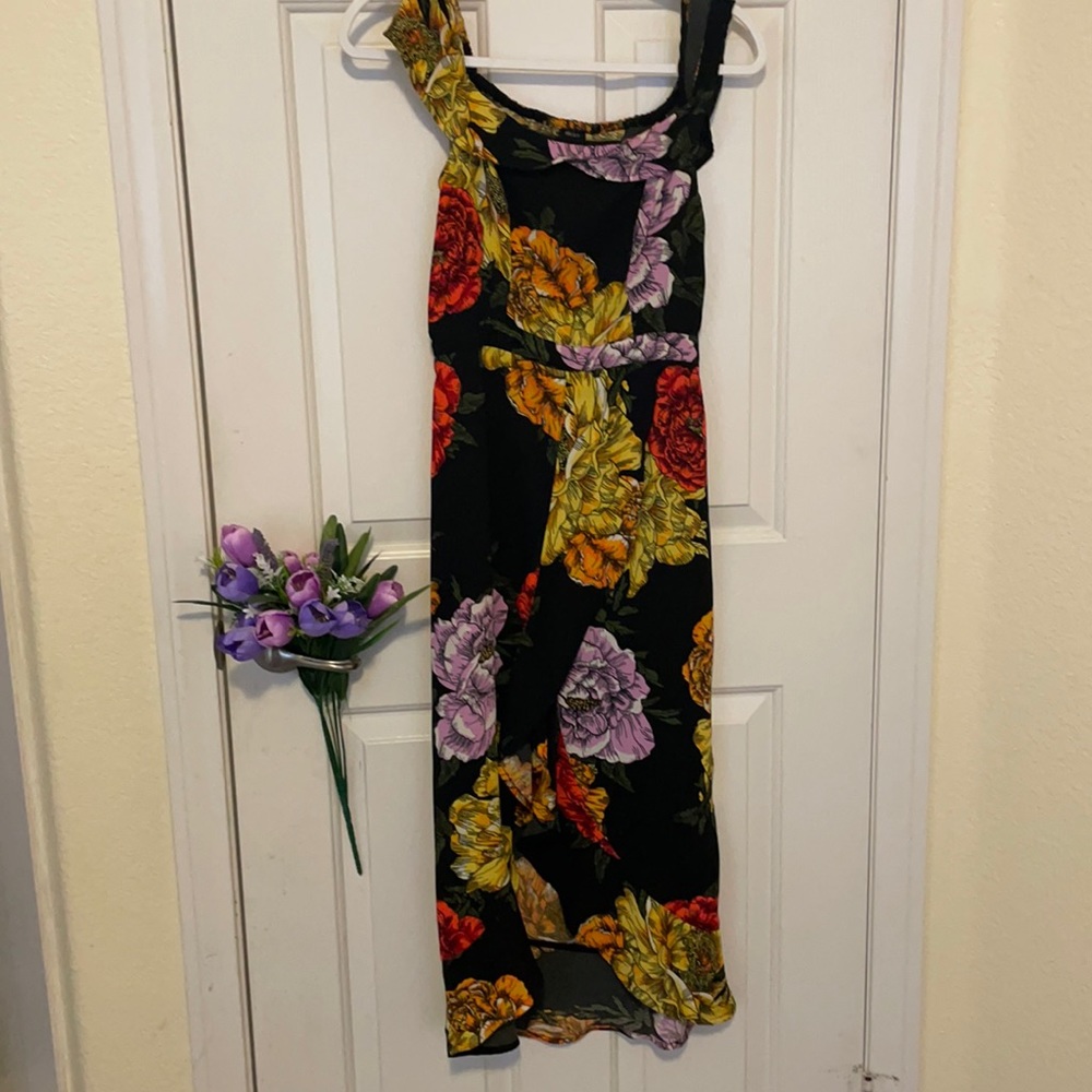 River island flower sleeveless dress
